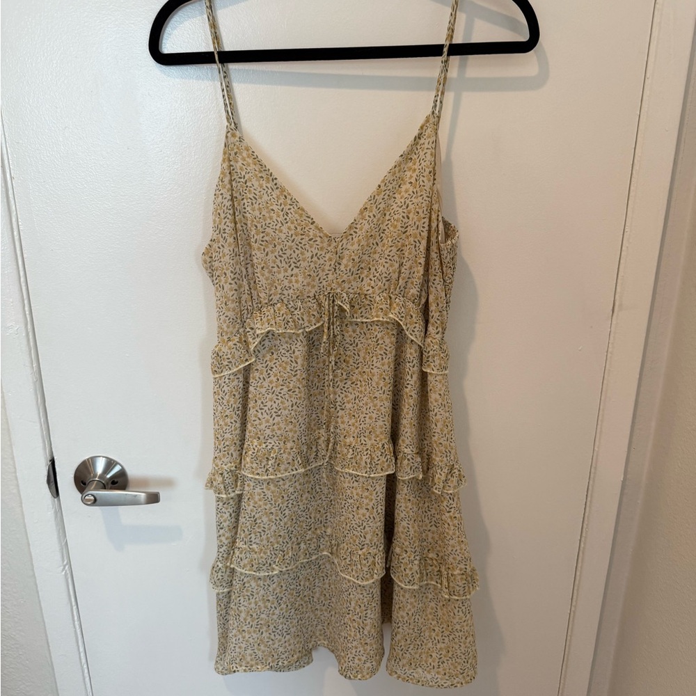 Floral Tiered Spaghetti Strap Dress